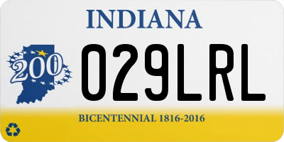 IN license plate 029LRL