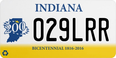IN license plate 029LRR