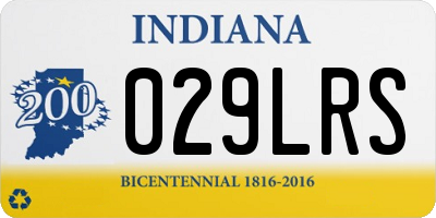 IN license plate 029LRS