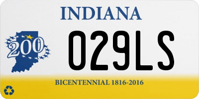 IN license plate 029LS