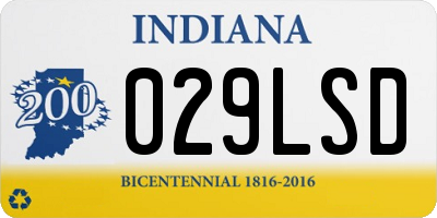 IN license plate 029LSD