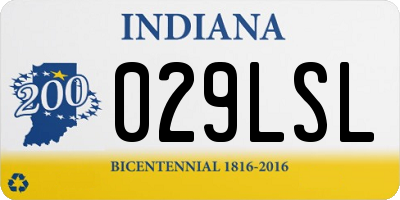 IN license plate 029LSL