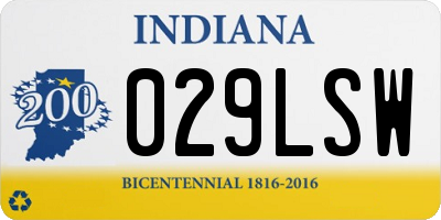 IN license plate 029LSW