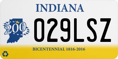 IN license plate 029LSZ