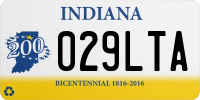 IN license plate 029LTA