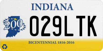 IN license plate 029LTK