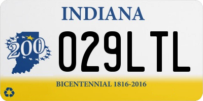IN license plate 029LTL