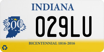 IN license plate 029LU