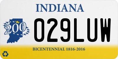 IN license plate 029LUW