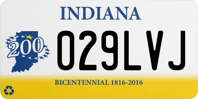 IN license plate 029LVJ