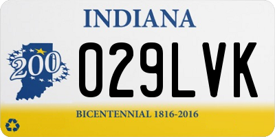IN license plate 029LVK