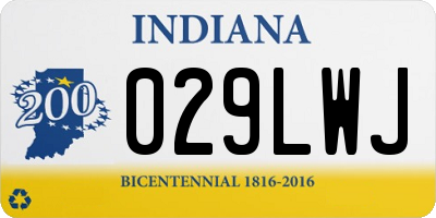 IN license plate 029LWJ