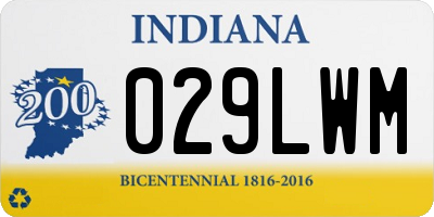 IN license plate 029LWM