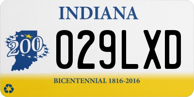 IN license plate 029LXD