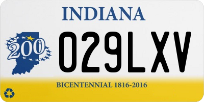 IN license plate 029LXV