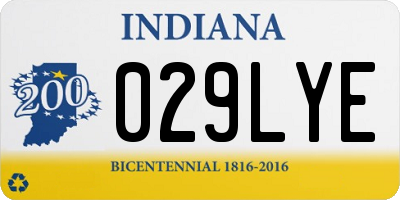 IN license plate 029LYE
