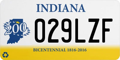 IN license plate 029LZF