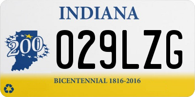 IN license plate 029LZG