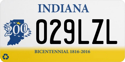 IN license plate 029LZL
