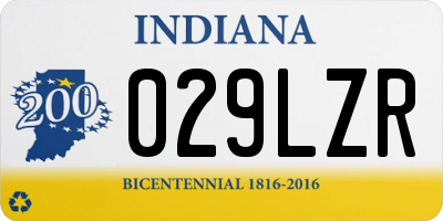IN license plate 029LZR