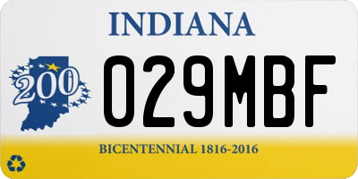 IN license plate 029MBF