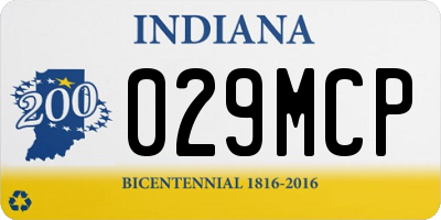IN license plate 029MCP