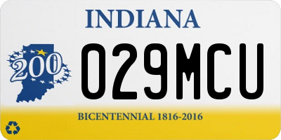 IN license plate 029MCU