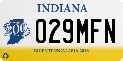 IN license plate 029MFN