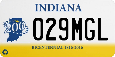 IN license plate 029MGL