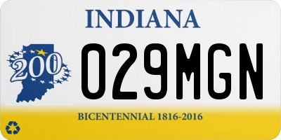 IN license plate 029MGN