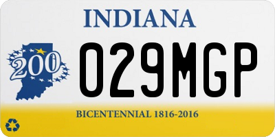 IN license plate 029MGP