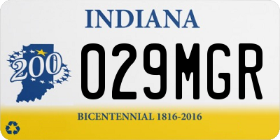 IN license plate 029MGR