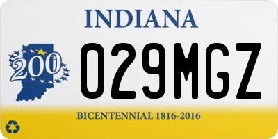 IN license plate 029MGZ