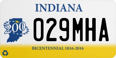 IN license plate 029MHA