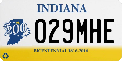 IN license plate 029MHE