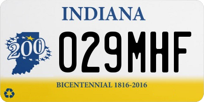 IN license plate 029MHF