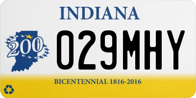 IN license plate 029MHY