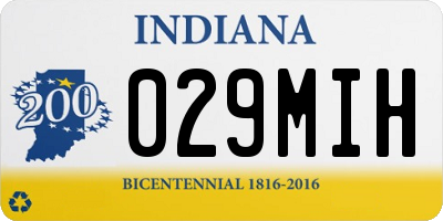 IN license plate 029MIH