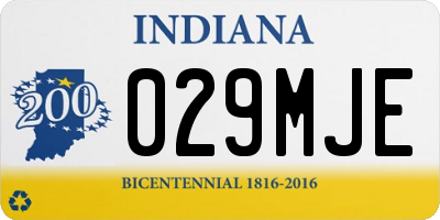 IN license plate 029MJE