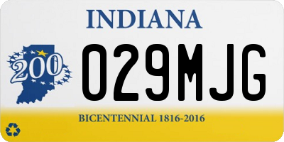 IN license plate 029MJG