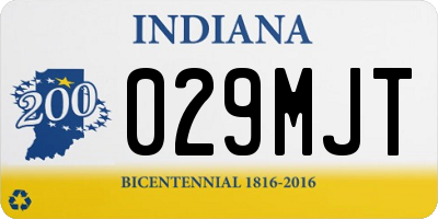 IN license plate 029MJT