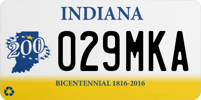 IN license plate 029MKA