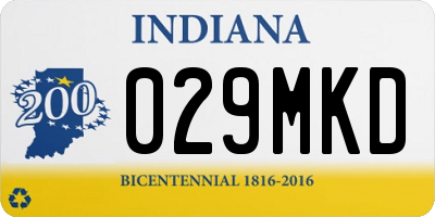 IN license plate 029MKD