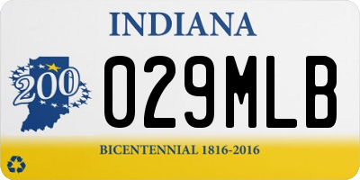 IN license plate 029MLB