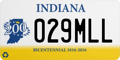 IN license plate 029MLL