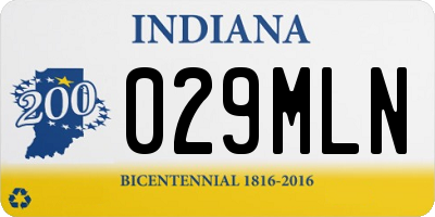 IN license plate 029MLN