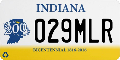 IN license plate 029MLR