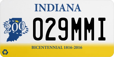 IN license plate 029MMI