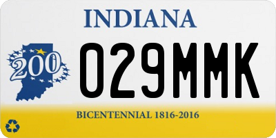 IN license plate 029MMK