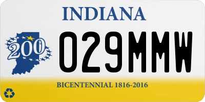 IN license plate 029MMW